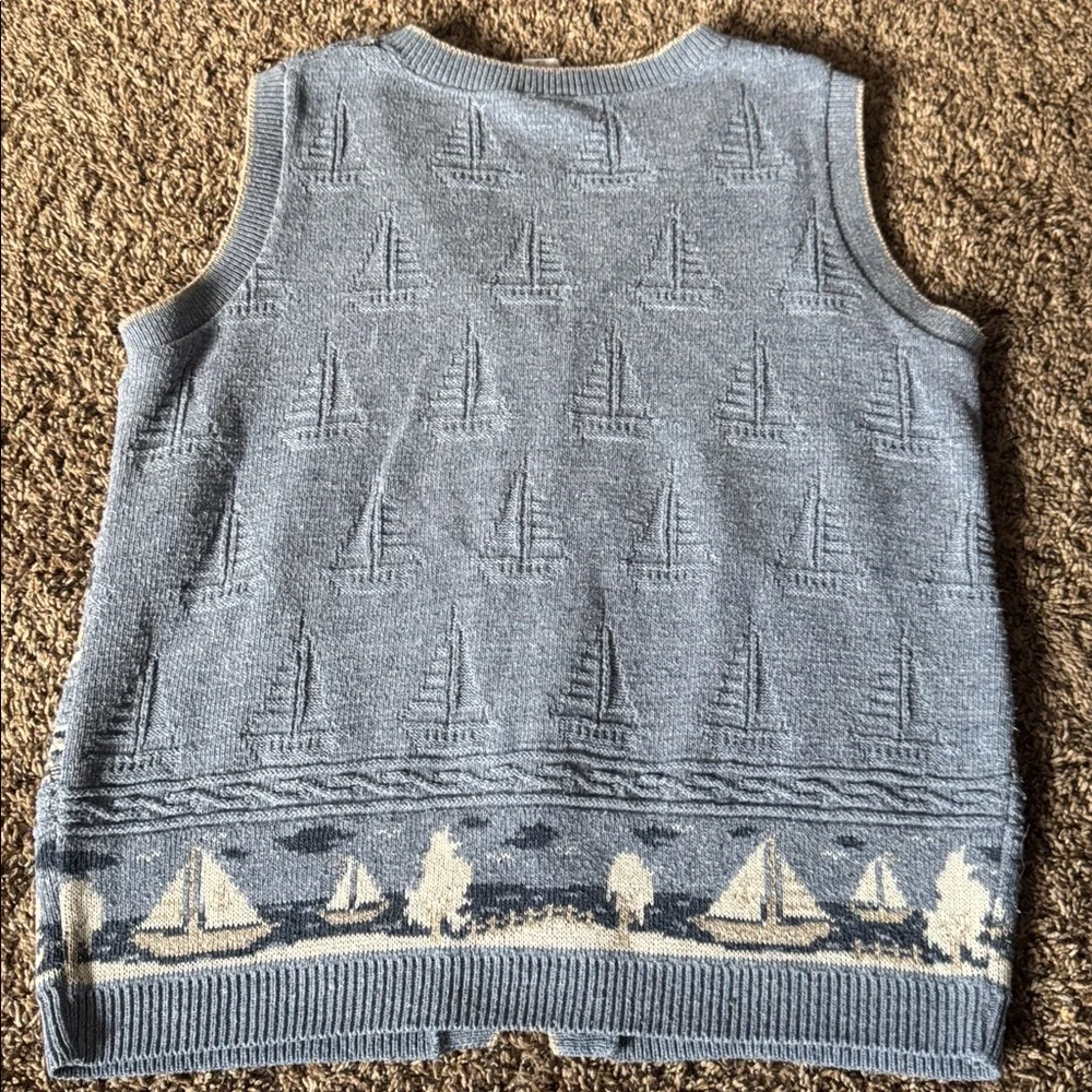 Vintage Northern Reflections Vest Sailboats Size Small - Picture 6 of 6